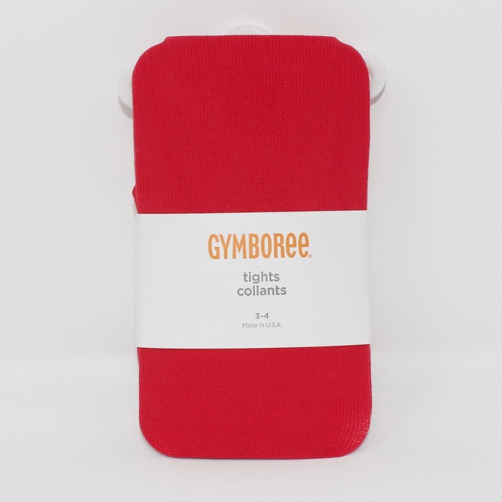 NWT Gymboree 3-4 red basic Tights Cozy Cutie crimson 3T-4T
